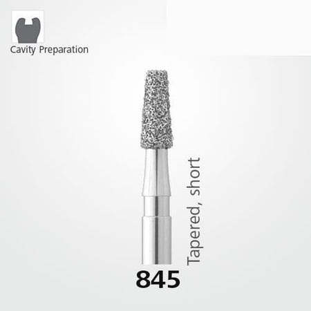 Meisinger 845 Synthetic Diamond Bur Tapered - 5 pcs