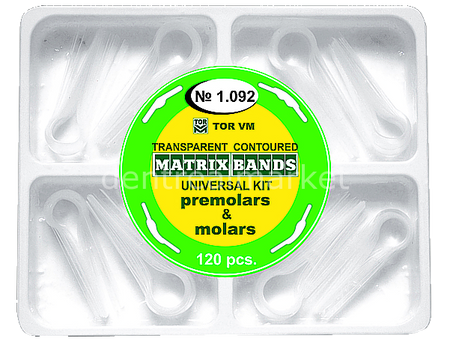 Tor Vm Transparent Contoured Matrices — Pack of 120
