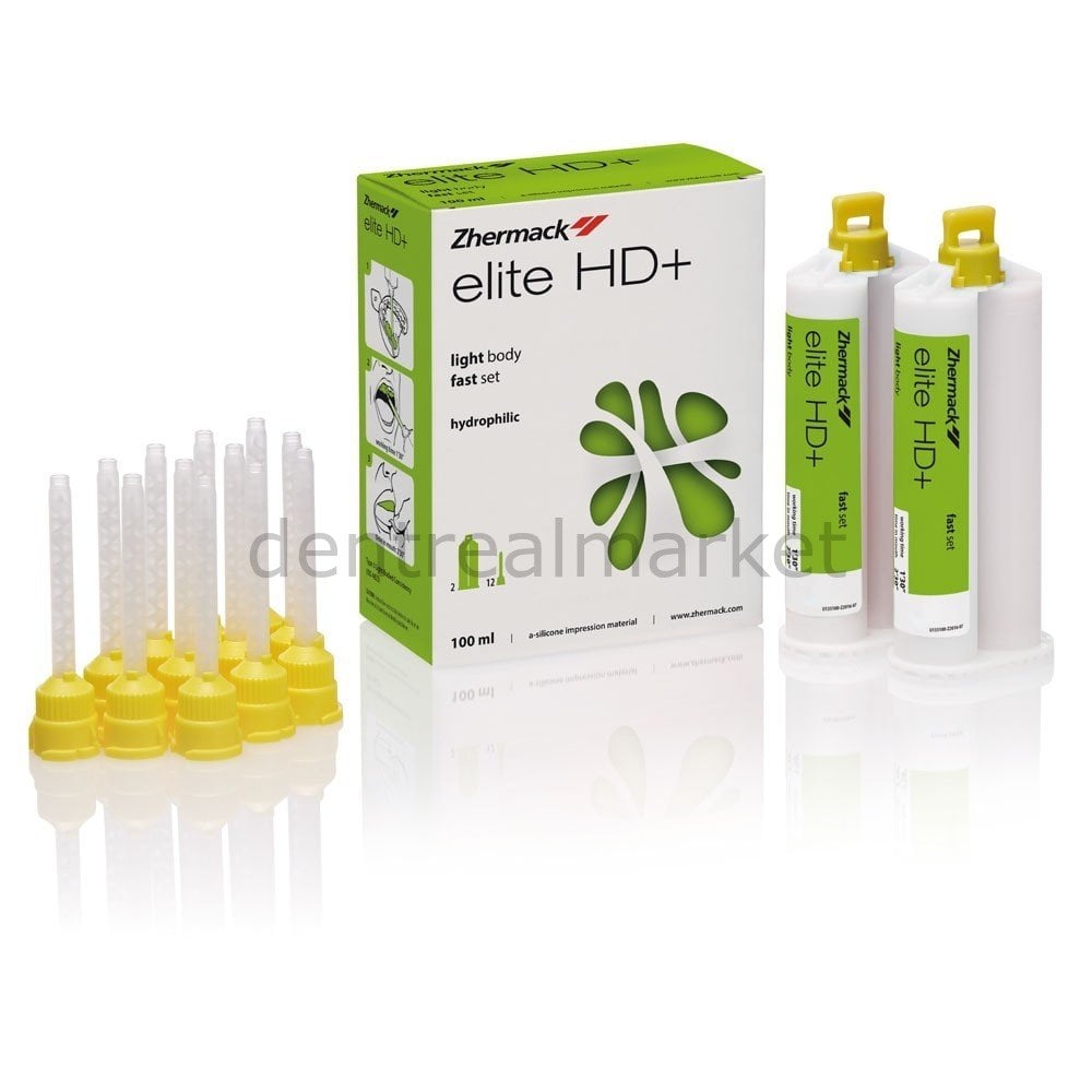 Zhermack Elite HD+ Wash Impression A-Silicone Light Body 2×50 ml Fast
