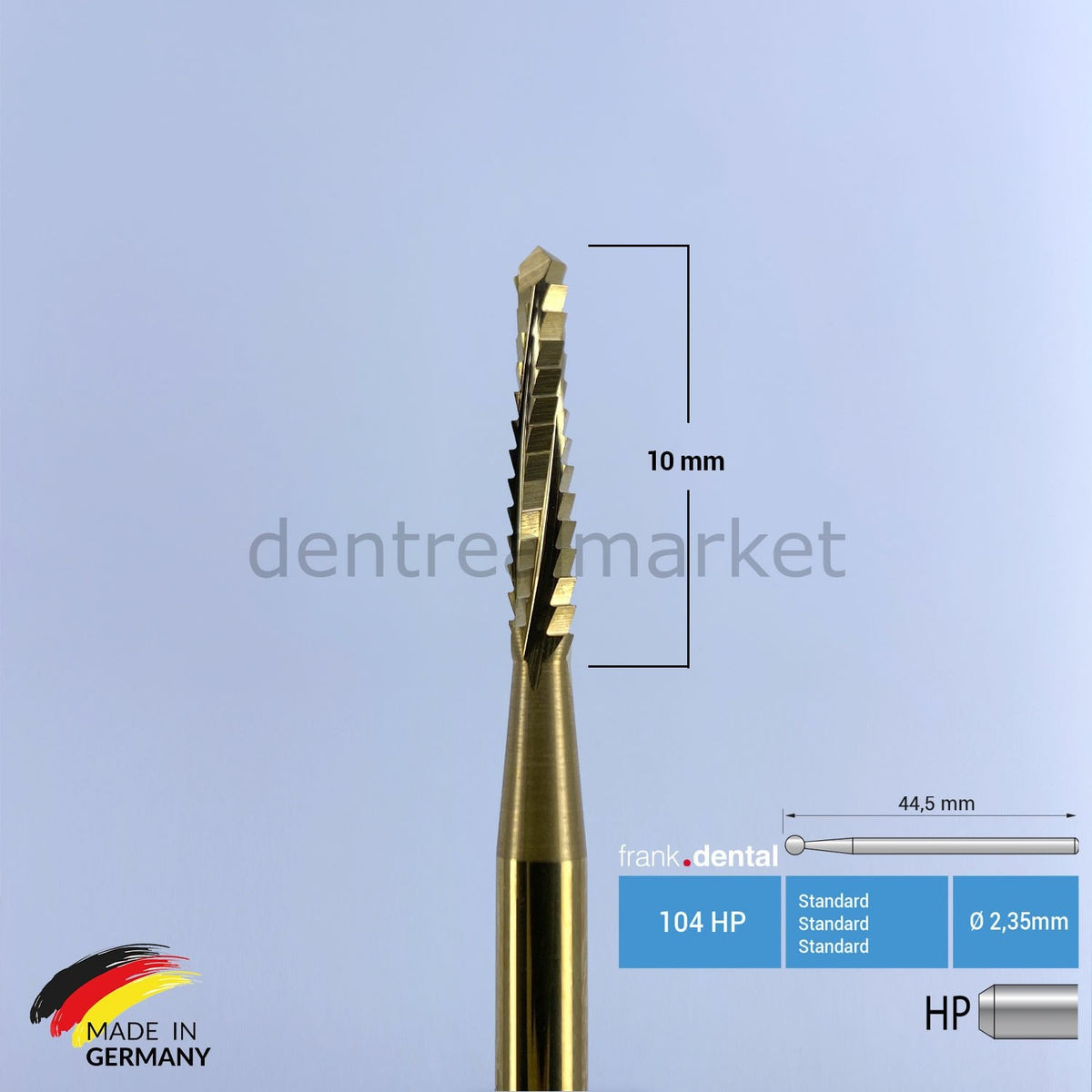 Frank Dental Titanium Lindemann Surgical Bur 167 HP