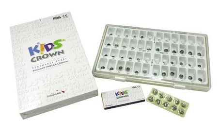 Shinhung Kids Crown Stainless Steel Crown Set Anterior 72 pcs