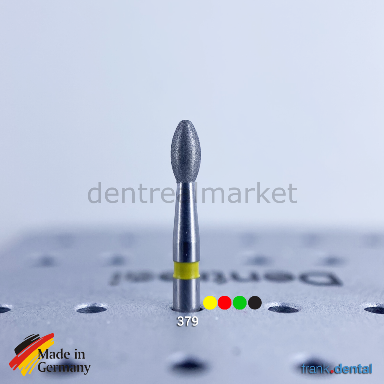 DentrealStore - Frank Dental Dental Natural Diamond Dental Burs - 379 - For Turbine - 5 Pcs