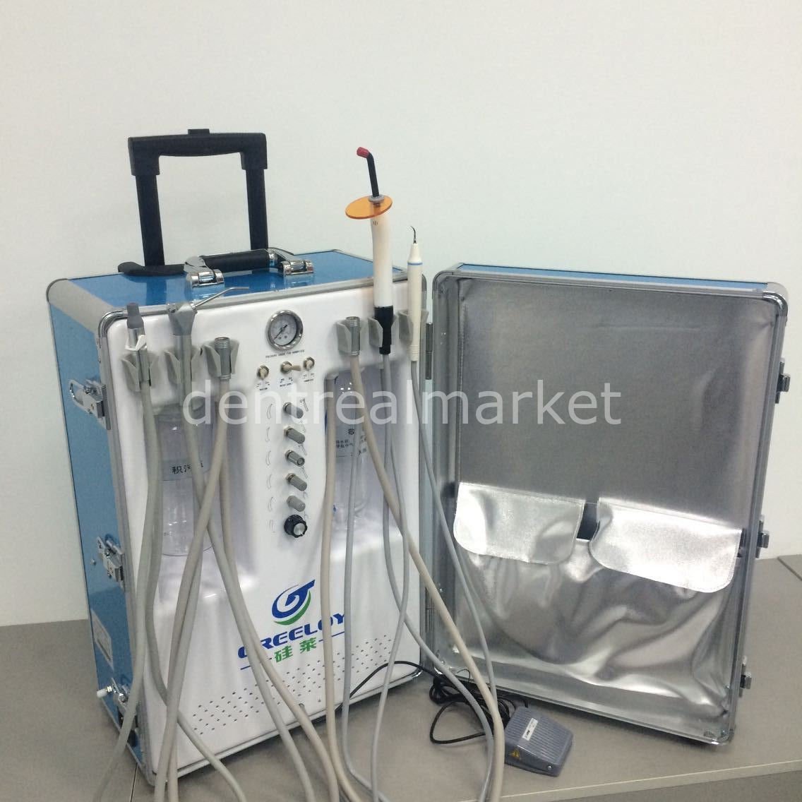 Greeloy P206S Portable Dental Unit - 6 Outlets