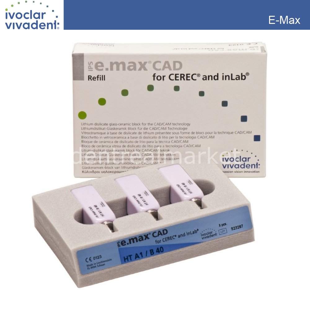 Ivoclar Vivadent IPS e.max CAD for CEREC and inLab Block HT B40 L