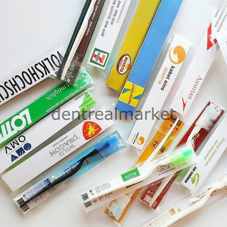 New Dent Printed Disposable Toothbrush - Pack of 1000