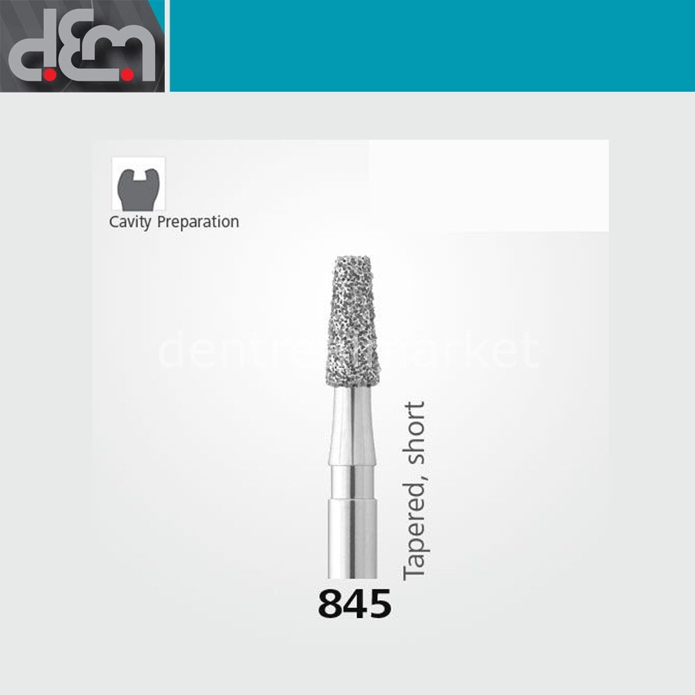 Dx Dentex DX Synthetic Diamond Bur 845 — Tapered — Pack of 10