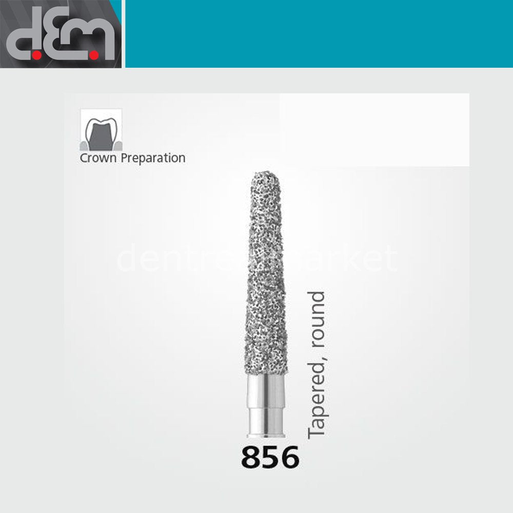 Dx Dentex DX Synthetic Diamond Bur 856 — Tapered — Pack of 10