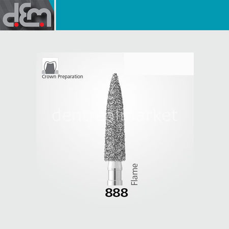 Dx Dentex 888 Synthetic Diamond Bur - 10 pcs