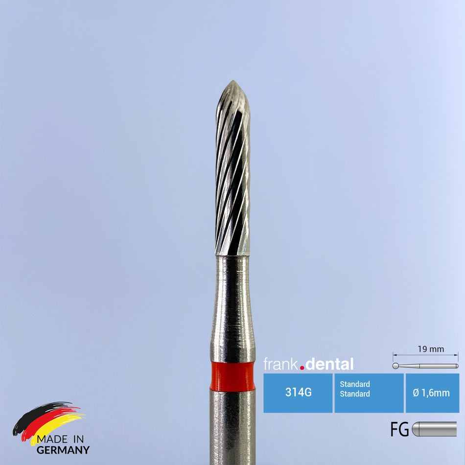 Fraise à décoller et à retirer les adhésifs orthodontiques en carbure de tungstène - C282 - Pour turbine à air