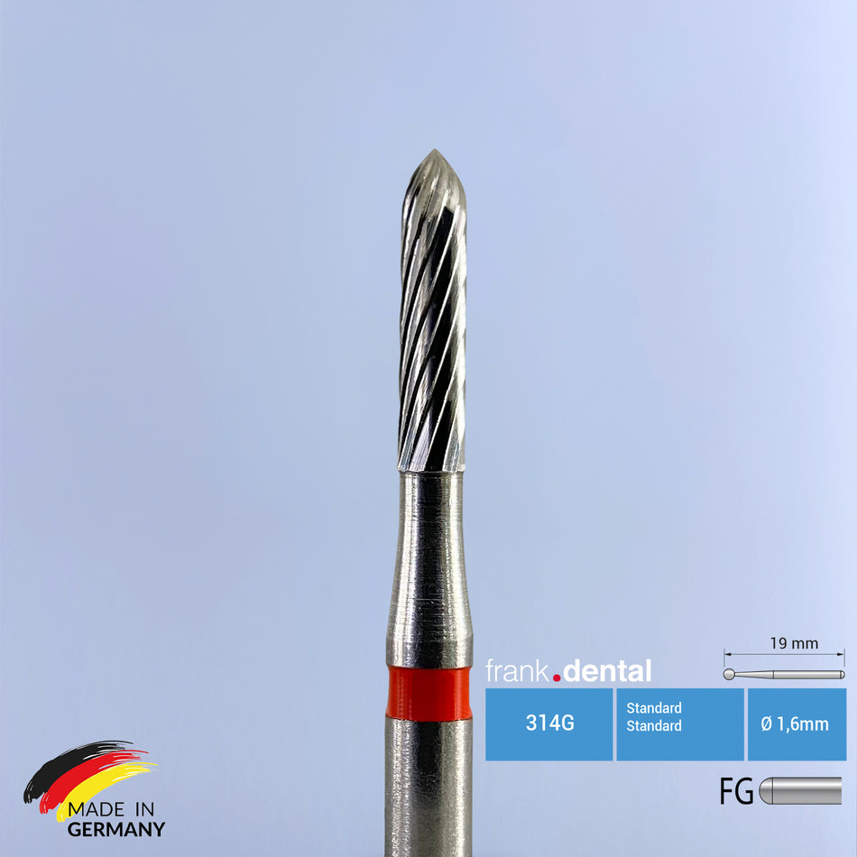 Fraise à décoller et à retirer les adhésifs orthodontiques en carbure de tungstène - C282 - Pour turbine à air