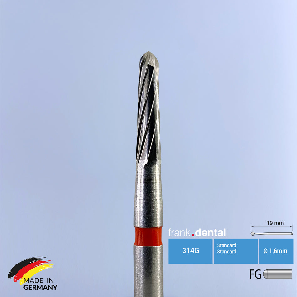 Dissolvant d'adhésif orthodontique et fraise à décoller - C282K - Pour turbine à air 1 pcs