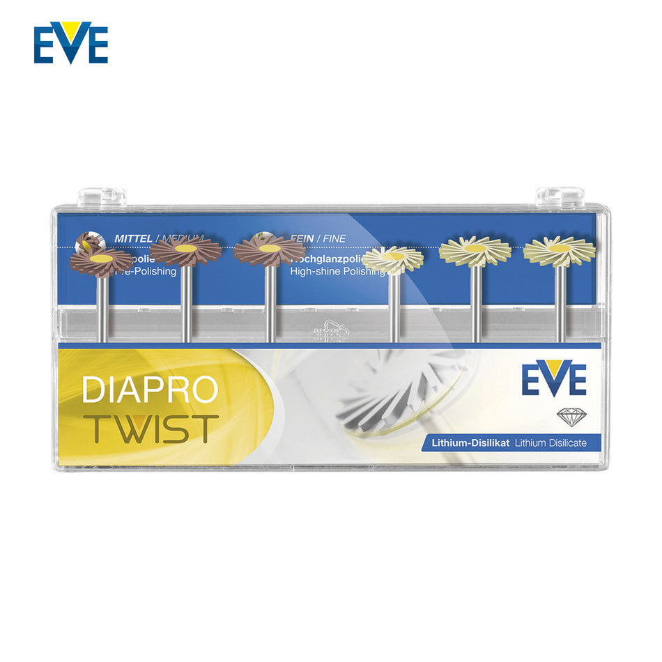 Diapro Twist Zirconium Polishing Rubber with Diamond Content HP364