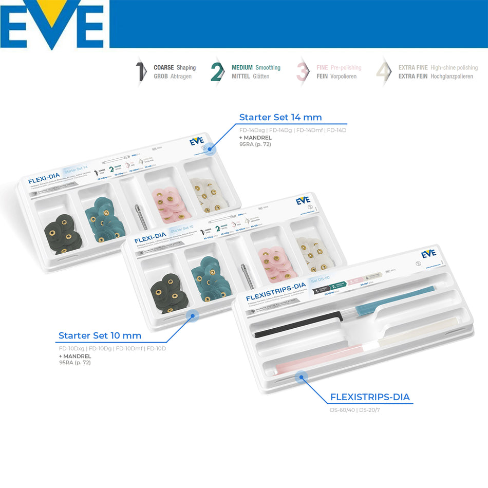 DentrealStore - Eve Technik Flexi-Dia Combi Composite Finishing Polishing and Sanding Kit