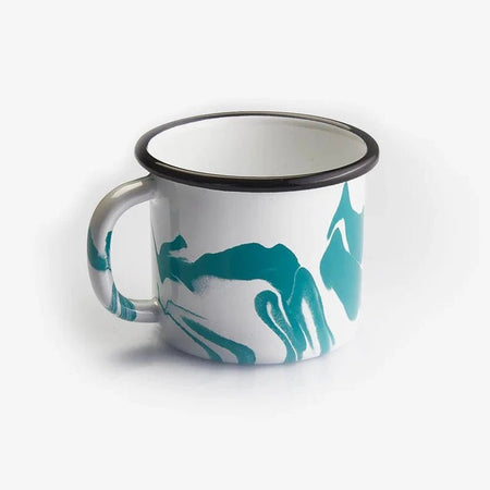 Kapka - A Little Color Mug - Enamel Vintage Look Washable Mug / Kapka