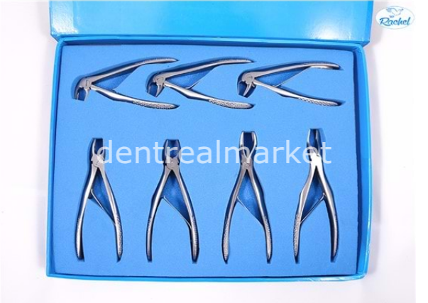 Jensen Pediatric Extraction Forceps Set — 7 Pieces