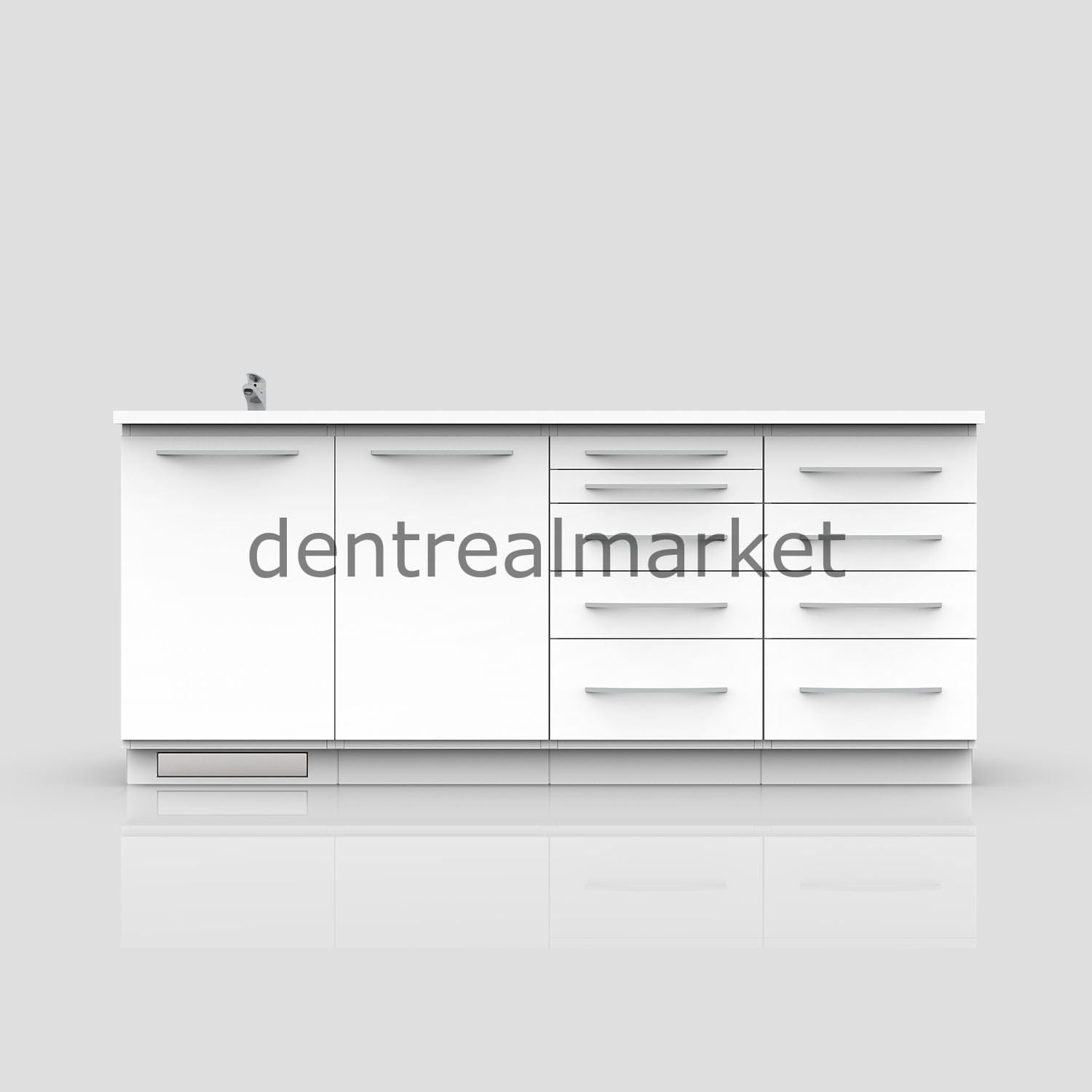 Grup Dental Foot-Controlled Clinic Workbench AN00 – Corian Top