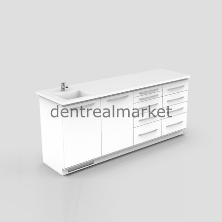 Grup Dental Foot-Controlled Clinic Workbench AN00 – Corian Top