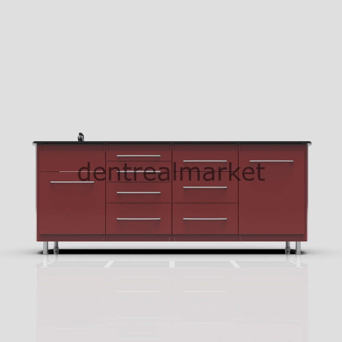 Grup Dental Adjustable-Leg Clinic Workbench AN04 – Corian Top