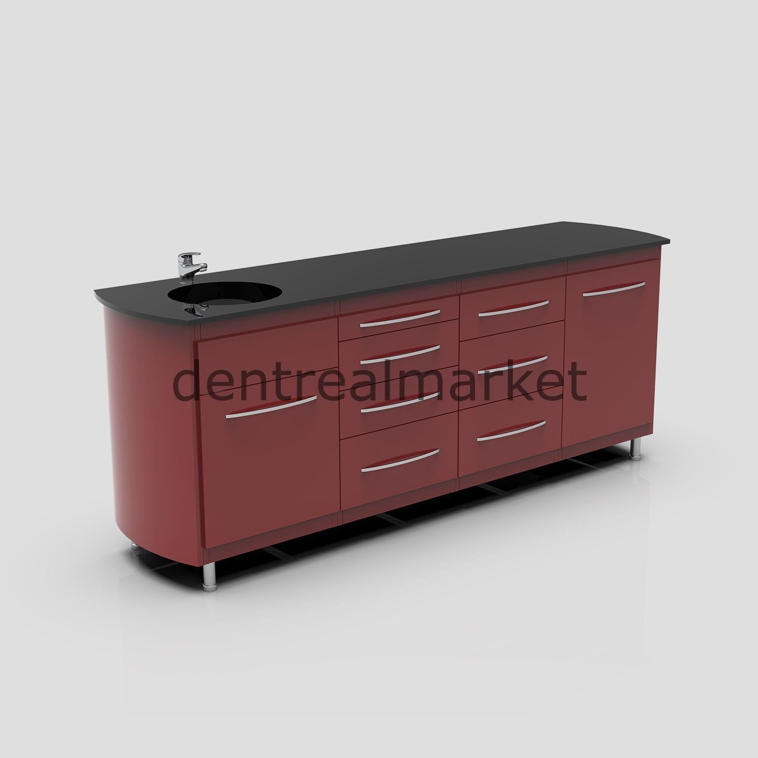 Grup Dental Adjustable-Leg Clinic Workbench AN04 – Corian Top