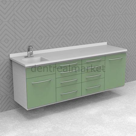 Grup Dental Wall-Mounted Clinic Workbench - Laminate Top AN06