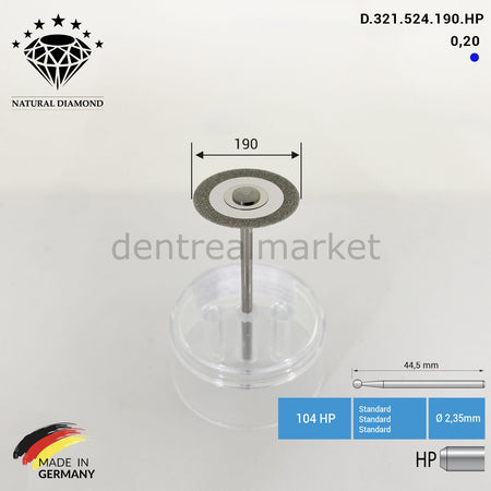 Frank Dental Ortho Diamond Disc 524.190 HP Interproximal