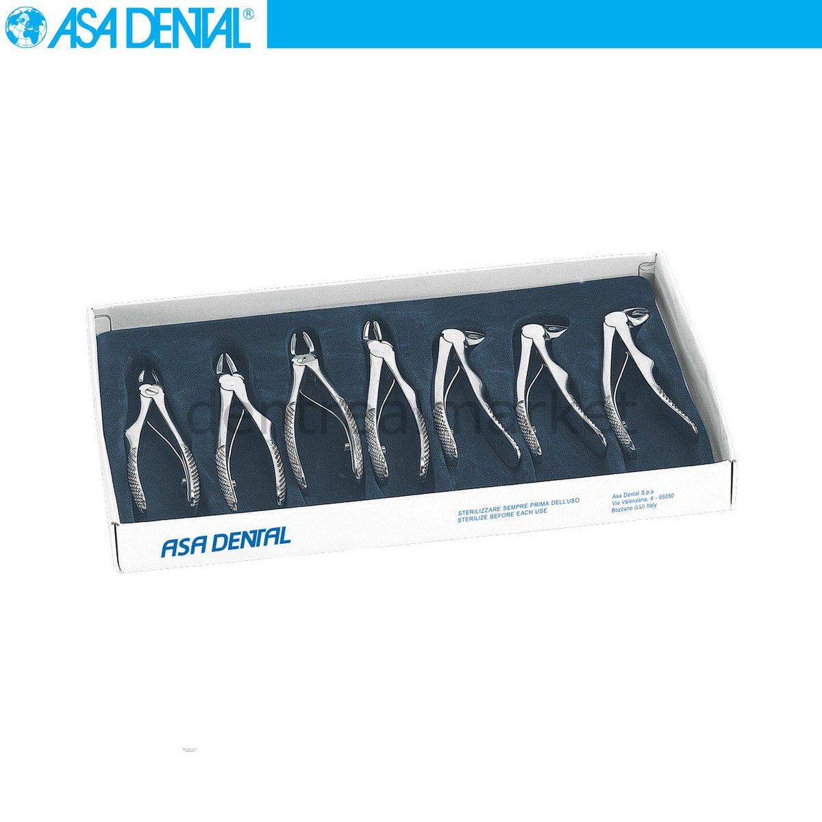 Asa Dental Pediatric Forceps Set - 7 Piece