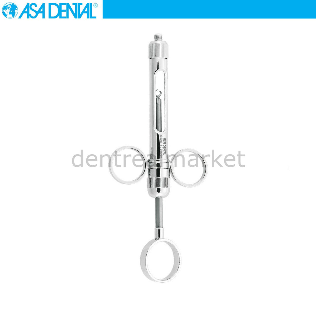 Asa Dental Carpule Syringe Ring Handle Manual Aspiration