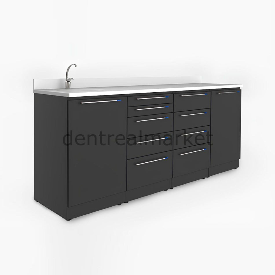 Grup Dental Adjustable-Feet Clinic Bench — Glass Top AZ02