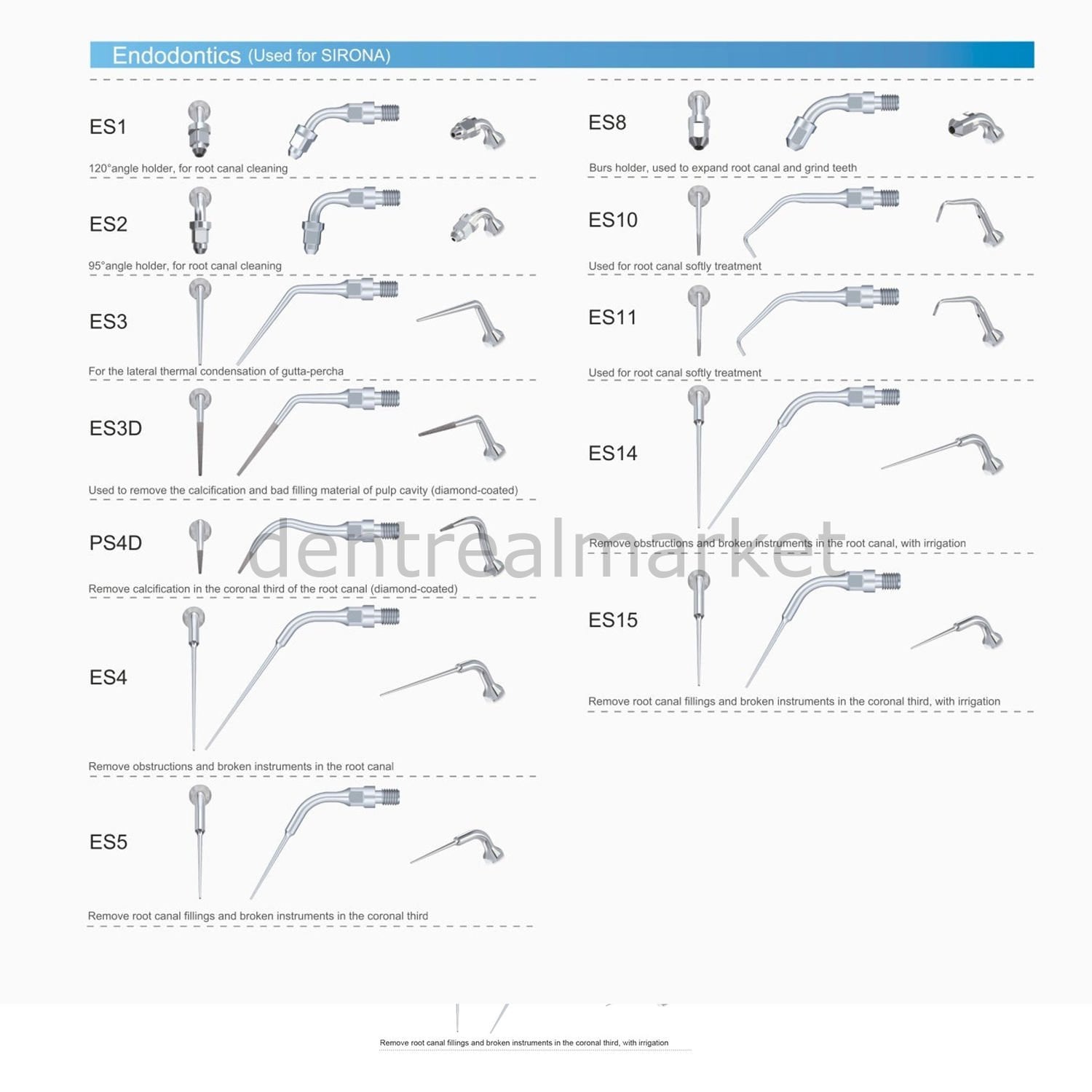 Woodpecker ES11 Scaler Tip - Sirona Compatible