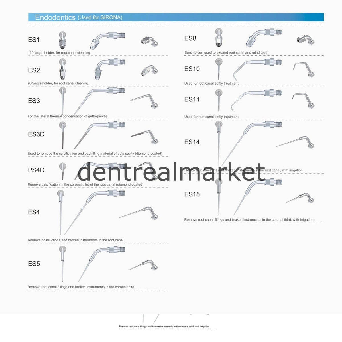 Woodpecker ES5D Scaler Tip - Sirona Compatible