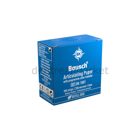 Bausch Articulating Paper Straight 200 µm Blue Pack of 300