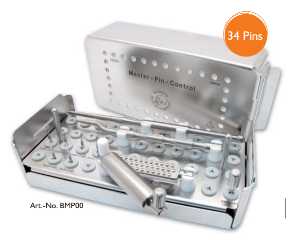 Meisinger Master Pin Control Basic Membrane Fixation Set — 34 Pins