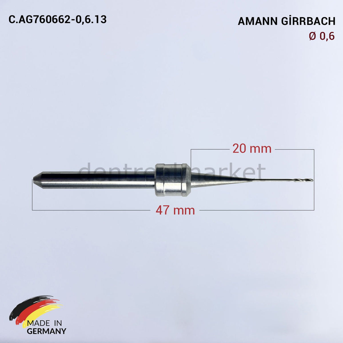 Frank Dental Amann Girrbach CAD/CAM Drill 0.6 mm