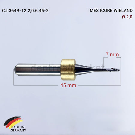 Frank Dental Imes Icore Wieland CAD/CAM Drill 2.0 mm
