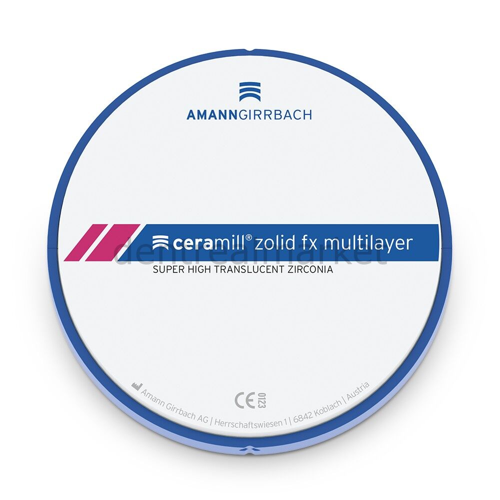 Amanngirrbach Zolid FX Multilayer Zirconia Disc Block 98* 14