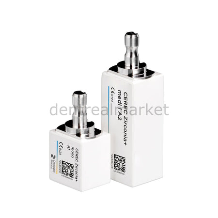 Dentsply-Sirona CEREC Zirconia+ Medi Pre-shaded Translucent Block 3-Pack