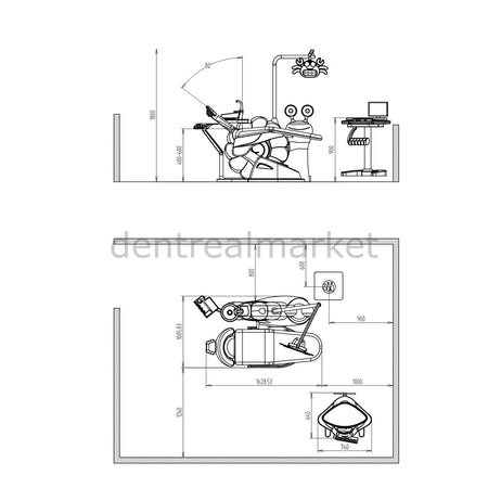 Gladent S800 Pediatric Dental Unit Full