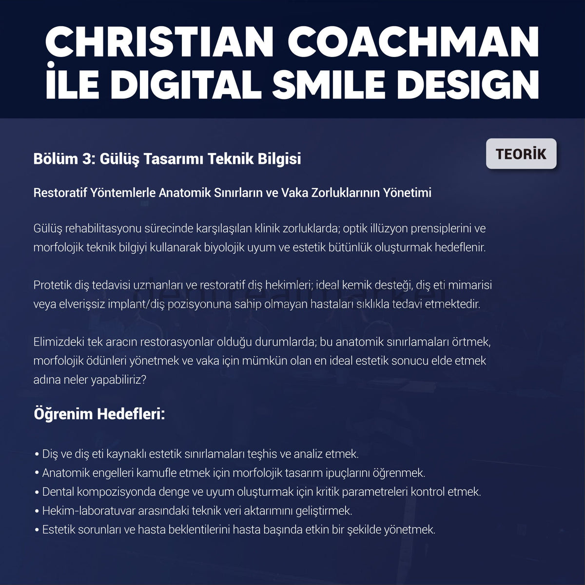Dentrealacademy Digital Smile Design with Dr. Christian Coachman — Theory
