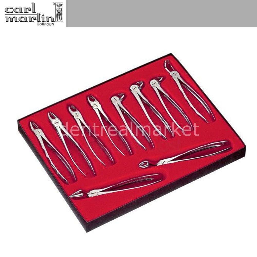 Carl Martin Liquid Adult Forceps Set of 10