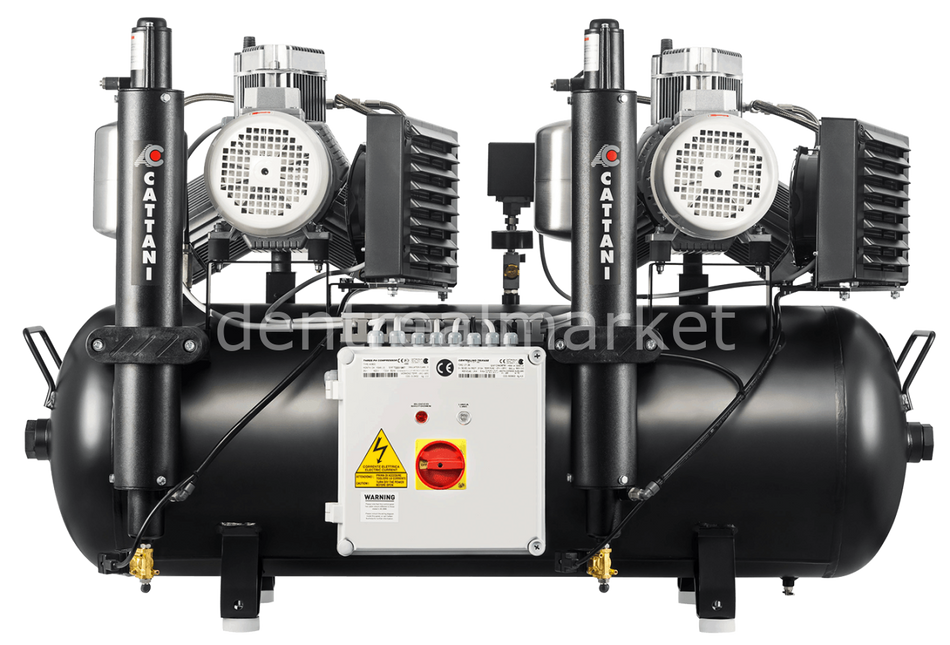 Cattani AC 400 Dryer Compressor Dual Head Dual Cylinder