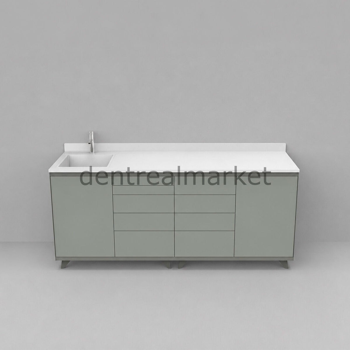 Grup Dental Coral Series Clinic Counter - Corian Top CRL01