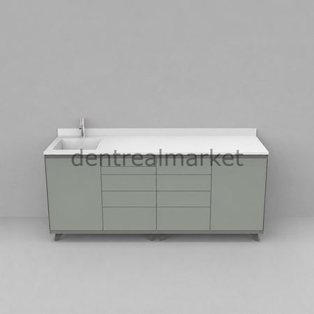 Grup Dental Coral Series Clinic Counter - Corian Top CRL01