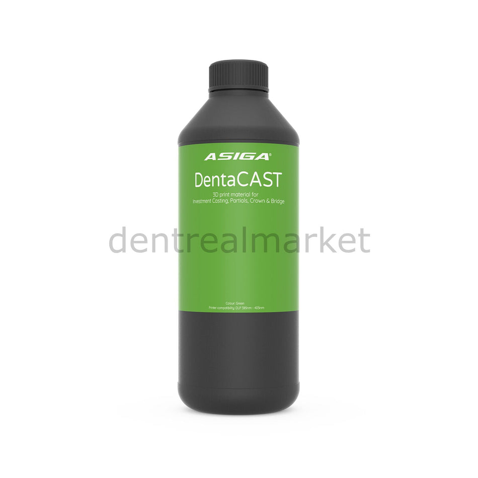 Asiga DentaCAST 3D Printing Castable Resin 1 kg - Green