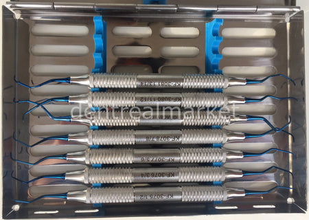 Krowne Titanium Implant Cleaning Curette Set