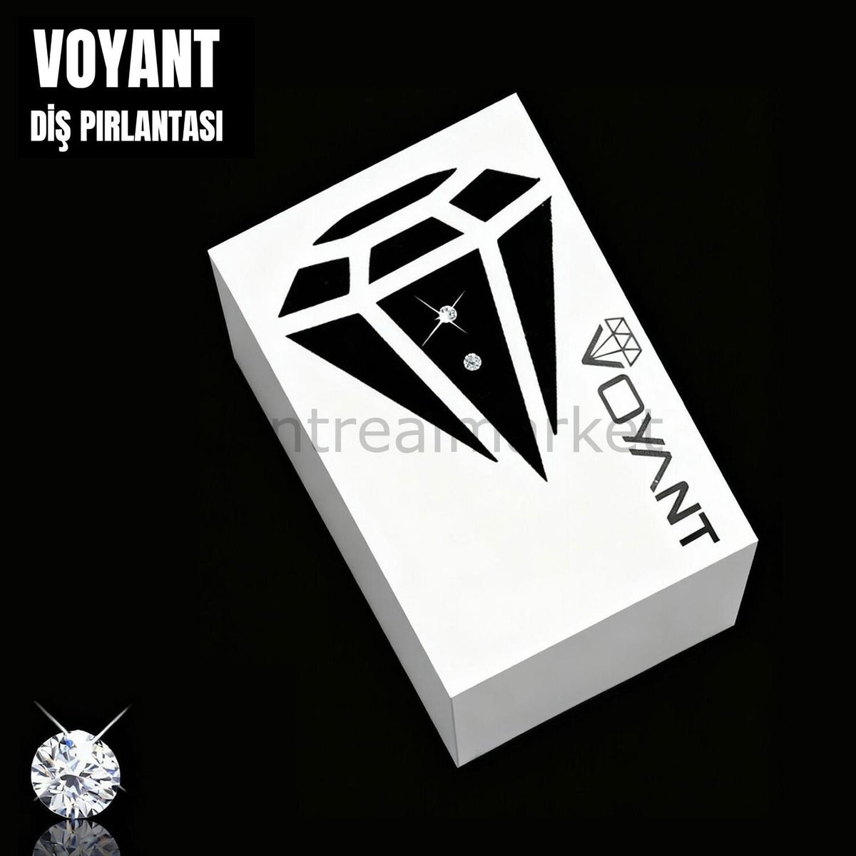 Voyant Voyant Natural Crystal Round Tooth Gem - 2-Pack