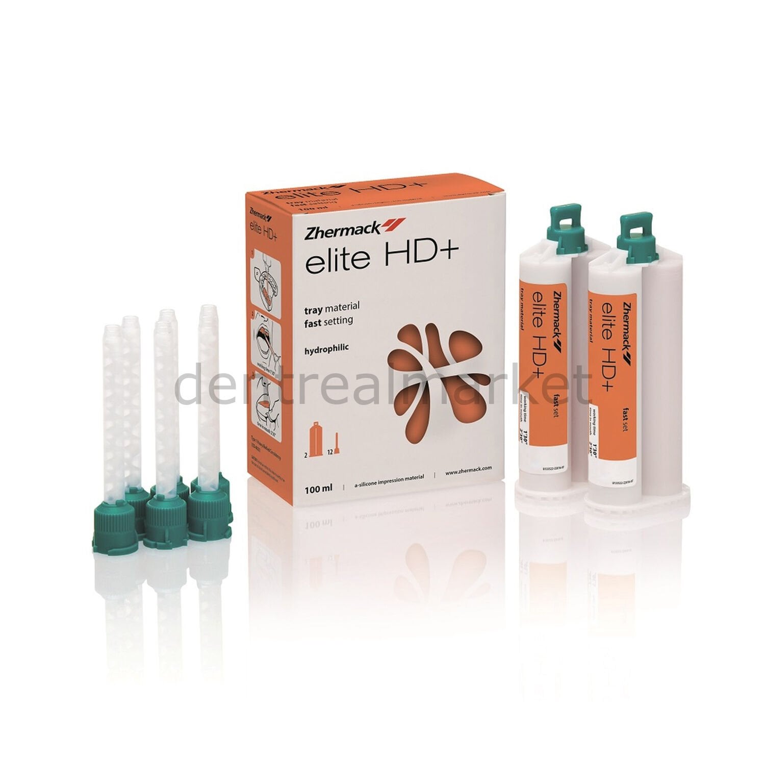 Zhermack Elite HD+ Second Impression A-Silicone - Tray 2×50 ml Fast