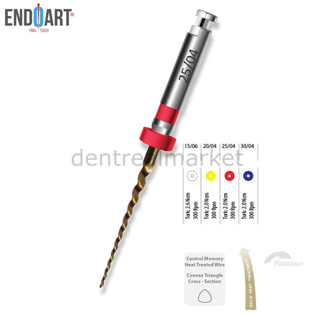 EndoArt Pedo Gold Pediatric Endodontic File — 18 mm