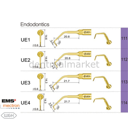 Woodpecker Ultrasurgery Endodontic Tips — Woodpecker / Mectron / EMS