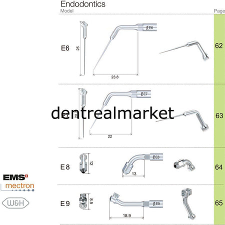 Woodpecker Scaler Endodontic Tip E6 – Compatible with EMS, Mectron, Woodpecker, and W&H