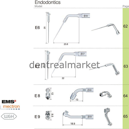 Woodpecker E11D Endodontic Scaler Tip - EMS, Mectron, Woodpecker, W&H Compatible
